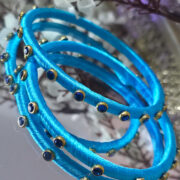 Traditional silk thread kundan bangles (2)
