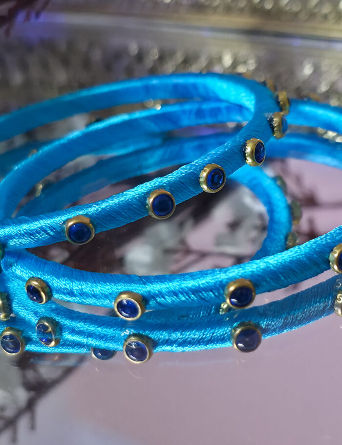 20250927_225351 Handcrafted duo of silk-thread kundan bracelets