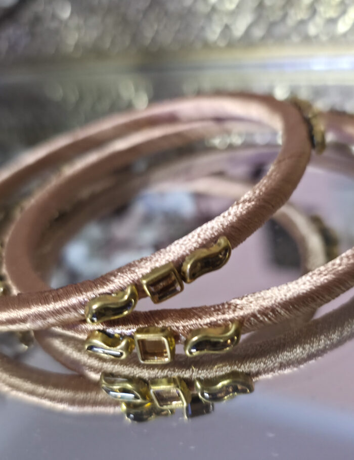20250927_225658 Minimal silk thread kundan bangles — 2 pieces