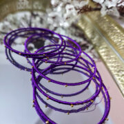 metal bangles set — colorful festive accessory