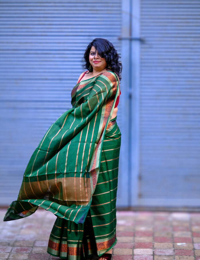DSCF0910 Banarasi silk saree Harini with zari detailing