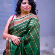 Harini Banarasi saree with golden zari work