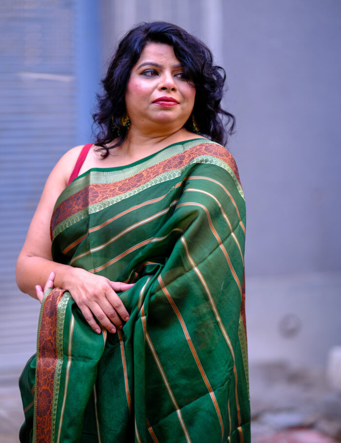 DSCF0927 Harini Banarasi saree with golden zari work