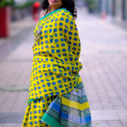Surajmukhi Bagru print saree for casual wear