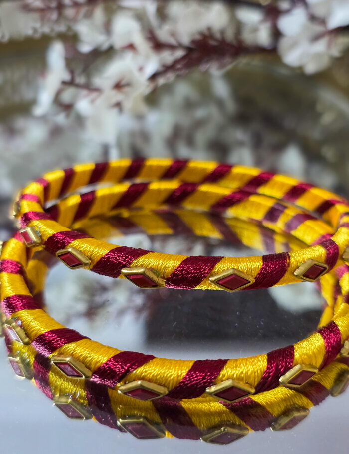 20251122_194147 Red yellow bangle set