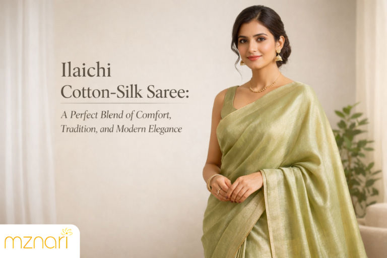 Ilaichi Cotton-Silk Saree: A Perfect Blend of Comfort, Tradition, and Modern Elegance