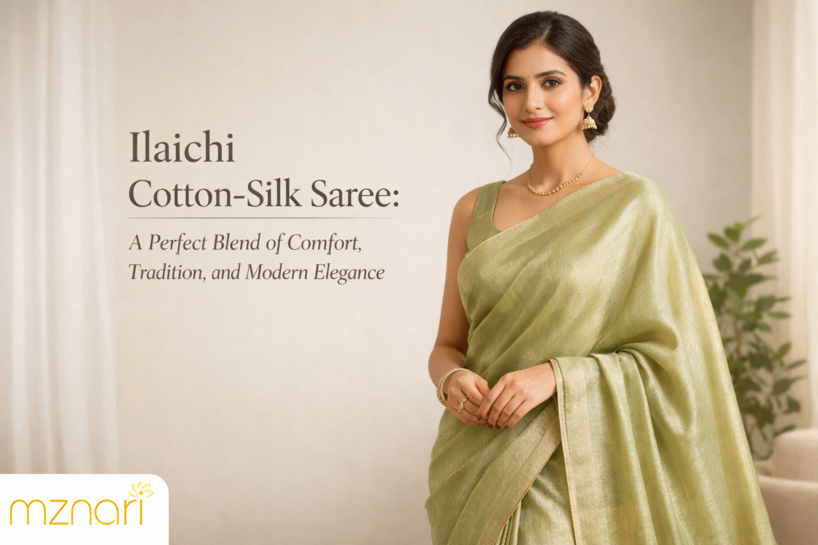 ilaichi cotton-silk saree elegant festive styling