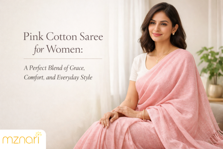 Pink Cotton Saree for Women: A Perfect Blend of Grace, Comfort, and Everyday Style