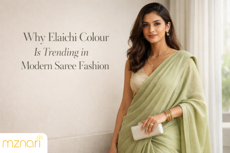 Elaichi Colour Silk Saree: The Subtle Elegance Every Woman Should Own