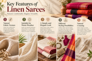 what is a linen saree made of